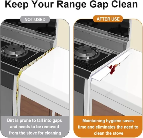Vista 60 de KindGa Fundas para huecos de estufa, relleno de silicona para encimera, 30 pulgadas, se puede cortar a cualquier tamaño para un espacio de 0.2 a 1
