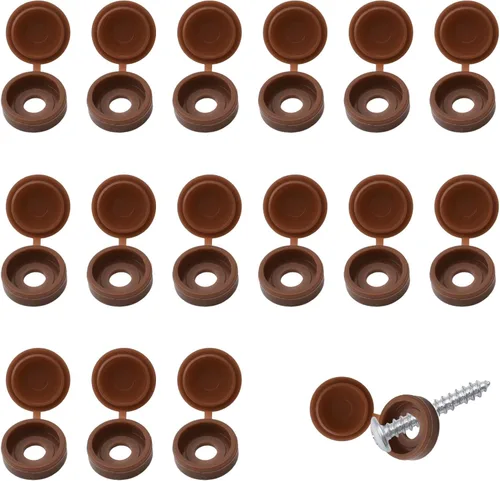 Vista 8 de INCREWAY 100 tapas de plástico para tornillos y arandelas plegables M3, cubiertas decorativas (negro)