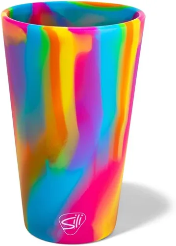 Vista 69 de Silipint Vaso de pinta de silicona de 16 oz – Vaso reutilizable irrompible sin BPA de silicona – Apto para lavavajillas, microondas y congelador
