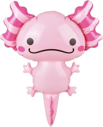 Vista 3 de HAPPY DEALS ~ Axolotl Inflate Juego de 2 24 pulgadas Dos juguetes inflables de piscina y decoraciones de fiesta