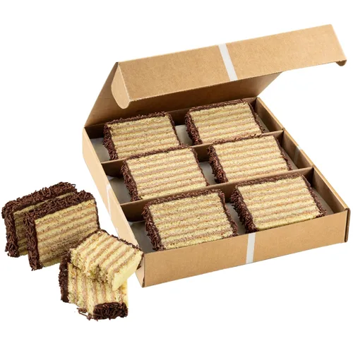 Vista 9 de Pastel de siete capas Petit Four Cakes Dobosh Torte Deliciosos pasteles de 7 capas Kosher Sin lácteos y nueces 16 onzas por pastel