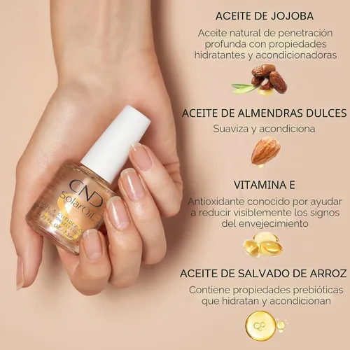 Vista 4 de CND SolarOil - Bolígrafo de aceite para cutículas, tamaño de viaje, 0.08