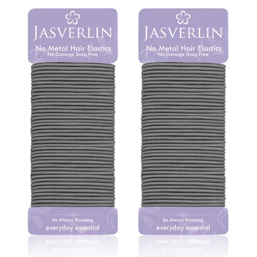 Vista 11 de JASVERLIN Ligas pequeñas para el cabello, elásticos sin daños, sin tirones, bandas trenzadas para mujeres y niñas, accesorios para corbatas finas a