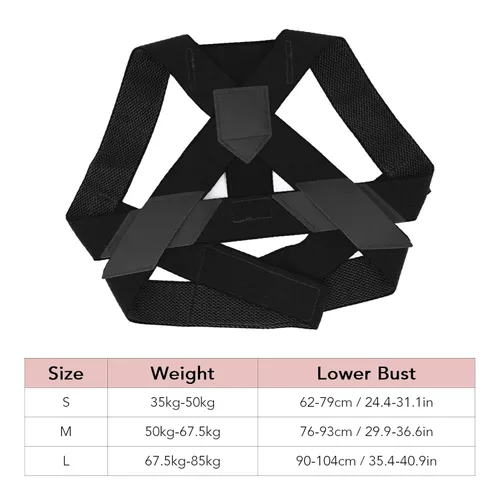 Vista 9 de ViaGasaFamido Back Straightener Posture Corrector, High Elasticity Shaping Posture Corrector Posture Improvement for Back Straightener (M)