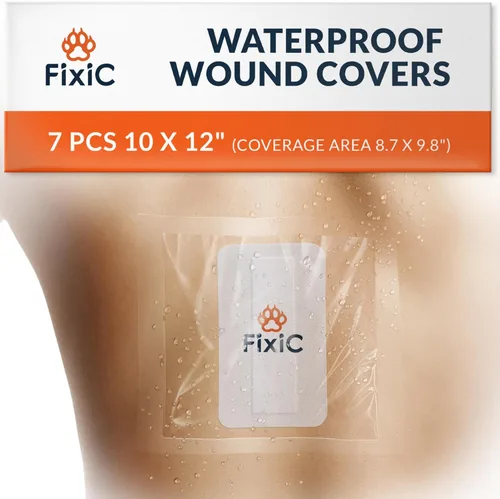 Vista 9 de Fixic Apósito de película transparente impermeable – Juego de 7 piezas, 7 x 7 pulgadas – Apósito transparente impermeable para cubrir heridas
