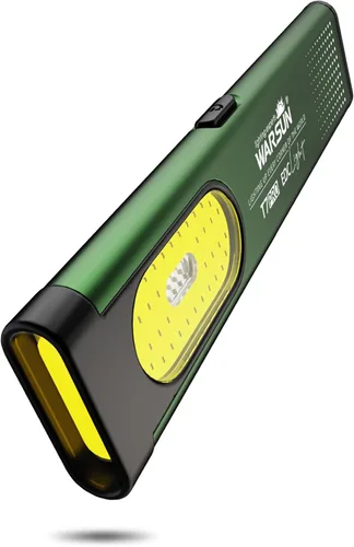 Vista 11 de WARSUN Linterna EDC recargable T7, linterna de bolsillo delgada con clip y base magnética, luz LED portátil para transporte diario, caminata