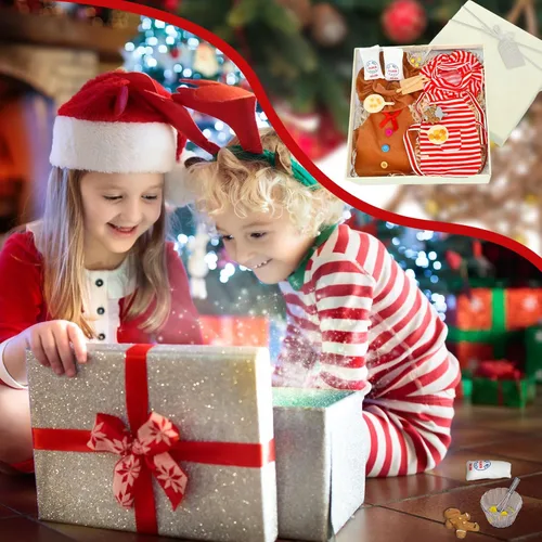 Vista 7 de Sotiff Juego de ropa de muñeca de Navidad de 12 piezas, ropa de muñeca de cocina para vacaciones, incluye mini accesorios para hornear, accesorios