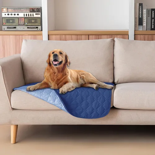 Vista 107 de gogobunny - Manta para perros y gatos 100% impermeable y de doble cara, funda suave para cama de mascotas, reversible, protege muebles, carbón
