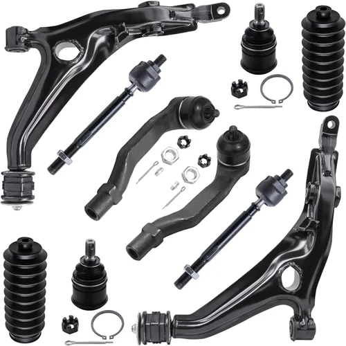 Vista 89 de Detroit Axle - Kit de suspensión de 10 piezas para Nissan Frontier Xterra Pathfinder 2005-2012, 4 brazos de control superiores inferiores