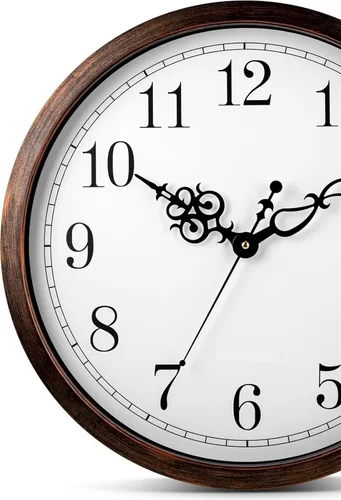Vista 7 de Retro Wall Watch and Silent Clock, Suitable for Kitchens, bedrooms, Offices and Conference Halls Suitable for Kitchen, Living Room or Office(Classic)