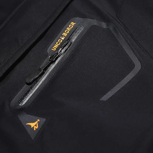 Vista 5 de MOERDENG - Chaqueta de esquí para mujer, resistente al agua, abrigo de invierno para nieve, cortavientos de montaña, con capucha