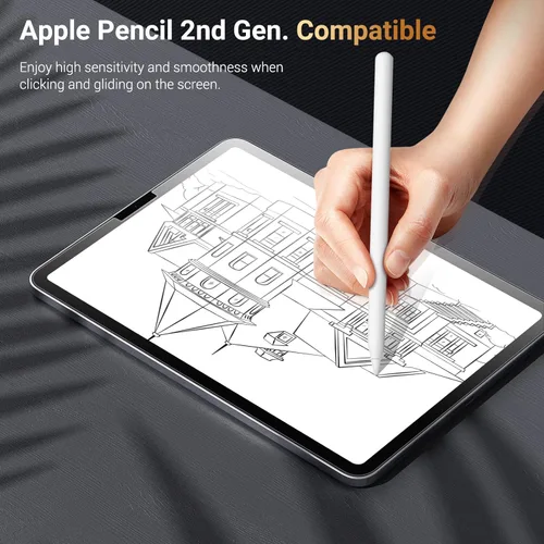Vista 6 de MoKo Protector de pantalla de privacidad para iPad Pro 11 4321 generación 2022202120202018, iPad Air 54 Gen 10.9 pulgadas 20222020, protector