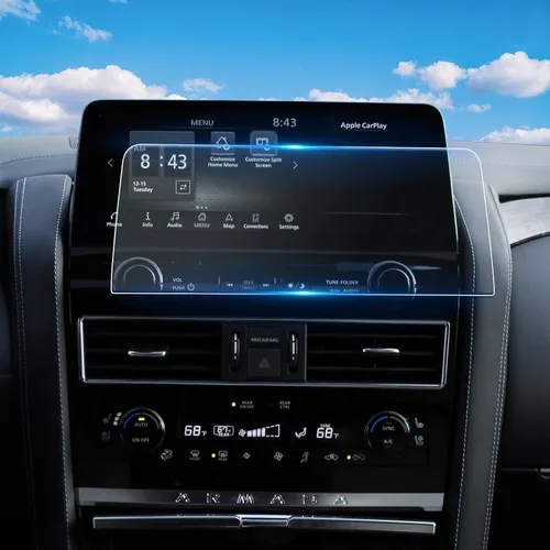 Vista 8 de Para 2 piezas 2021 2022 2023 2024 Nissan Armada Protector de pantalla táctil de 12.3 pulgadas de alta claridad - Accesorios para Armada
