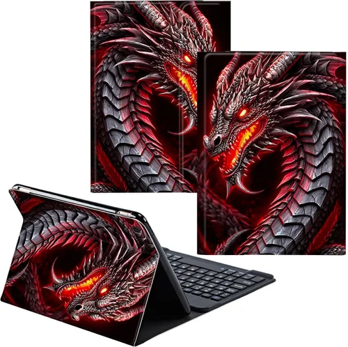 Vista 18 de Funda para Samsung Galaxy Tab S6 Lite 2022/2020 Teclado inalámbrico desmontable y cubierta de cuero PU Funda protectora para tableta para Samsung