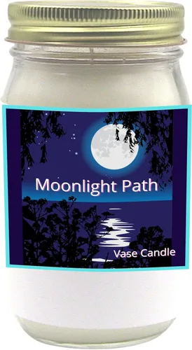 Vista 10 de Moonlight Path Vase Candle - Blend of Summer Flowers. (Clear Set)