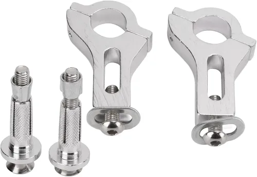 Vista 8 de EVGATSAUTO Abrazadera de guardamanos, Abrazadera de Guardamanos Metal 0.866 in Universal Motocicleta Guardia de Mano Kit de Montaje Componente