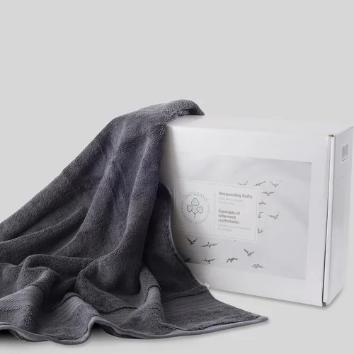 Vista 4 de Fabdreams Juego de toallas de baño 100% algodón orgánico de 2 piezas 700 g/m² Toallas extra grandes ultra suaves, suaves y absorbentes, duraderas