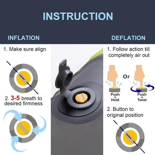 Vista 7 de X-Foam ELuxe - Almohada inflable para acampar con funda de espuma extraíble, cómoda, lavable, ultraligera, portátil, soporte lumbar para el cuello