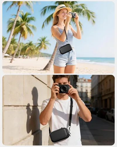 Vista 7 de ProCase Funda rígida para cámara digital 4K para VJIANGER, JGIPL, Duluvulu, Zostuic, Oiadek, Lecnippy, accesorios de cámara NIKICAM, bolsa