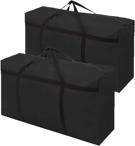 Vista 8 de WITERY Bolsa de almacenamiento de edredón impermeable de 105 L, bolsas de embalaje resistentes debajo de la cama, bolsa de almacenamiento