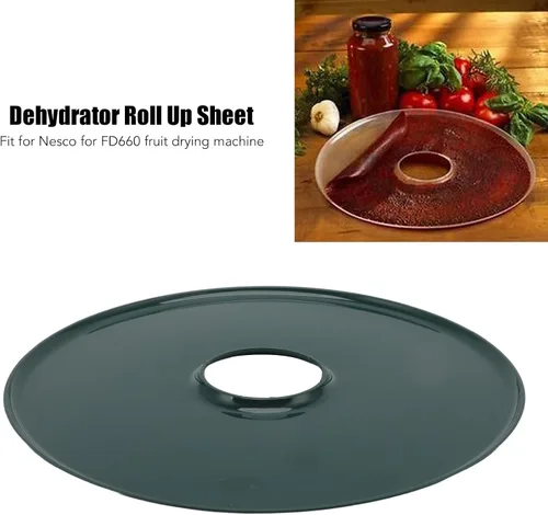 Vista 3 de Bandeja de agua para deshidratador de alimentos, placa de cuero, a prueba de fugas, deshidratador de alimentos, bandeja de agua (verde oscuro)