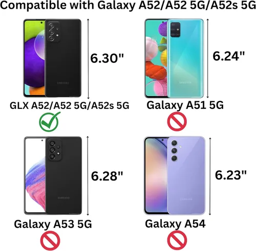 Vista 2 de Compatible con Samsung Galaxy A52 o A52 5G o A52s 5G Gel de Silicona Líquida Suave Teléfono Celular Móvil Básico Carcasa Carcasa Carcasa