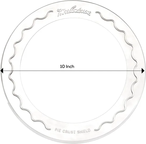 Vista 3 de Mrs. Anderson Escudo Protector de Corteza para Tartas, Se Ajusta a Platos de Tarta de 9.5 Pulgadas y 10 Pulgadas