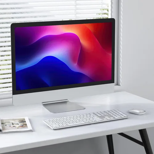 Vista 9 de OMOTON Teclado Bluetooth compatible con Mac, con teclado numérico, teclado inalámbrico recargable compatible con MacBook Pro/Air, iMac, Mac mini/Pro