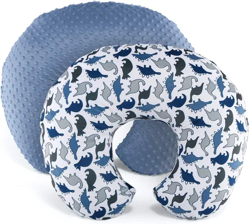 The Peanutshell Juego de 2 fundas de almohada de lactancia, fundas de almohada suaves para recién nacidos, para lactancia, para bebés o niños, apoyo