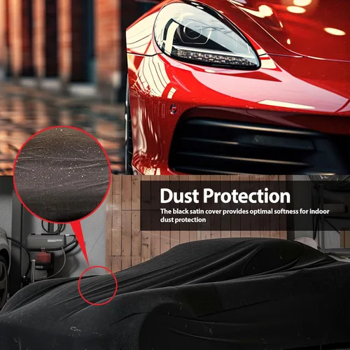 Vista 6 de DaShield SoftTec Funda de coche satinada para interiores para Mercedes-Benz Clase E 2/4 puertas 1995-2023, ajuste personalizado, elástica