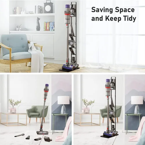 Vista 6 de Soporte de aspiradora Foho, soporte de soporte de almacenamiento, soporte de aspiradora estable compatible con Dyson V15 V11 V10 V8 V7 V6