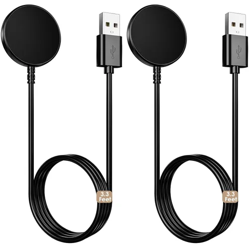 Vista 9 de Cargador de reloj Samsung Galaxy de 1 pie compatible con Watch 8/8 Classic/Ultra/7/6/6 Classic/5/5 Pro/4/4 Classic/3/Active/FE USB A carga rápida