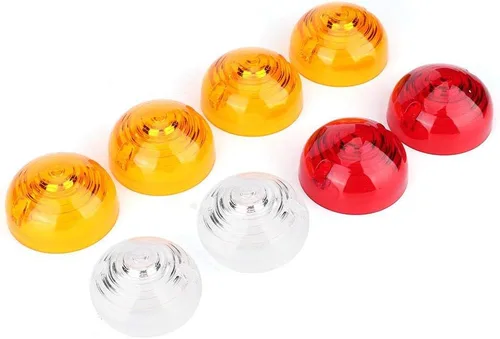 Vista 9 de Kit de repuesto de 8 lentes de luz trasera, compatible con Defender hasta 1995, juego de lentes de lámpara indicadora lateral para 3 series, diseño