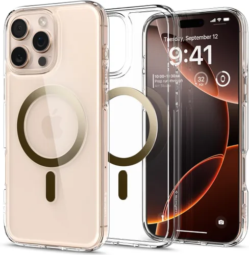 Vista 30 de Spigen Ultra Hybrid Mag - [tecnología anti-amarillamiento] compatible con MagSafe diseñado para iPhone 13 Pro Max Case (2021), blanco