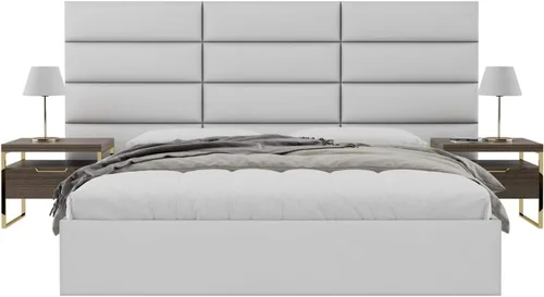 Vista 234 de Vänt - Paneles tapizados de cabecera para montar en la pared, diseño Isabelle, 60 x 23 pulgadas, configuración de 4 paneles individuales