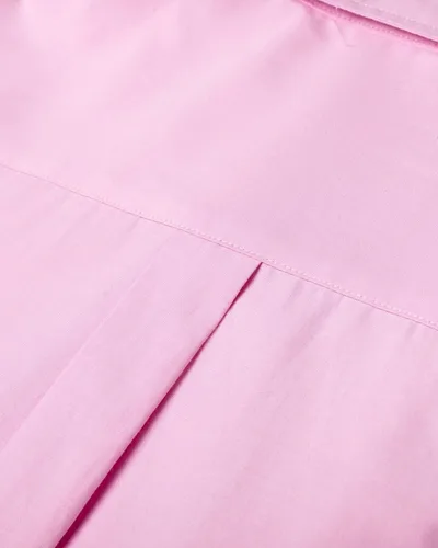 Vista 3 de Alimens & Gentle - Camisa Oxford unicolor para hombre, camisa de vestir de manga larga con botones y bolsillo