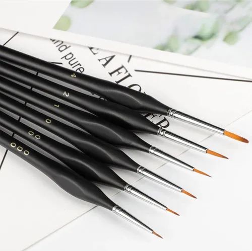 Vista 3 de Testors Cement Plastic Model Glue Adhesive 2-Pack, 6 Fine Detail Miniatures Paint Brushes, Precision Crafting Knife with Extra Blades and Tips