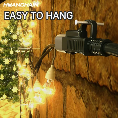 Vista 8 de HUANCHAIN Cable de extensión negro para interiores y exteriores, 100 pies, impermeable, calibre 16/3, flexible, resistente al frío, cable