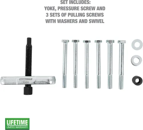 Vista 2 de OEMTOOLS Extractor de volante 25200, herramienta esencial para quitar el volante, compatible con la mayoría de marcas y modelos, construcción