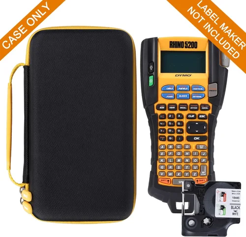 Vista 4 de Aproca Estuche rígido de almacenamiento de viaje, para etiquetadora industrial DYMO RhinoPRO 5200 Label Maker
