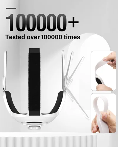 Vista 4 de Head Strap for Oculus Quest 3 Uniplay VR Accessories Comfort and Pressure-Free Elite Strap Replacement Enhanced Support Suitable for Children and