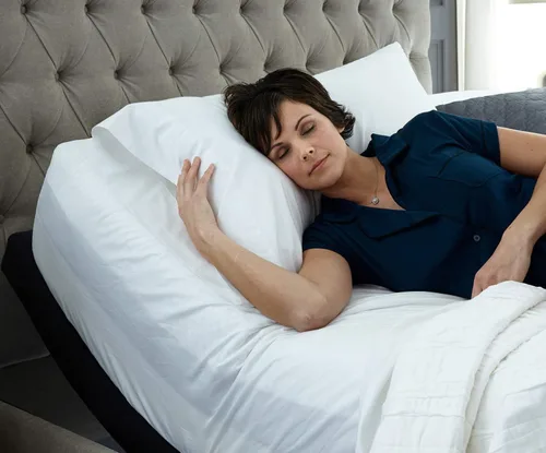 Vista 5 de Top Split Cal-King - Sábana bajera ajustable para dormir con número de camas, 100% algodón egipcio, 1000 hilos, sábana bajera media dividida