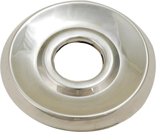 Vista 2 de PlumbUSA - Kit de embellecedores para válvula de ducha sin arandelas de 2 mangos, cromada, con asas cruzadas de porcelana y cabezal de ducha de 2