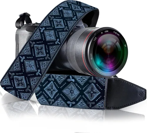 Vista 22 de Art Tribute Camera Strap for All DSLR and Mirrorless Cameras. Add Your Name Or Initials Make It a Personalized Gift