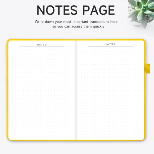 Vista 5 de Registro de cheques - Registros de cheques elegantes para chequera personal con registros de cheques y transacciones, registro de chequera de tapa