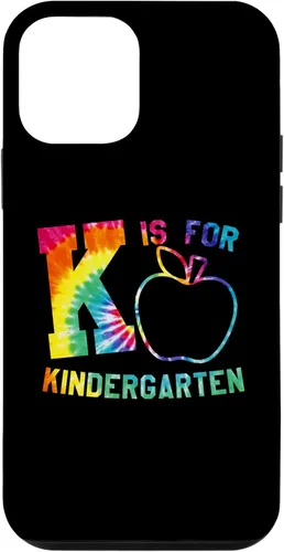 iPhone 12 mini K es para profesor de jardín de infantes Tie Dye para el regreso a la escuela