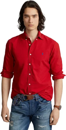 Vista 31 de POLO RALPH LAUREN Men's Classic Fit Plaid Oxford Shirt Blanco básico