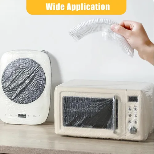 Vista 6 de 30 fundas gruesas para polvo para electrodomésticos pequeños, cubierta elástica transparente para polvo, bolsas a prueba de polvo, funda protectora
