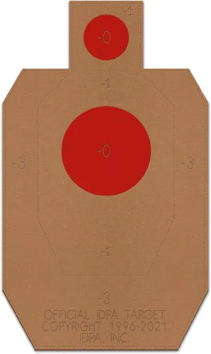 Vista 5 de Objetivos oficiales de tiro de cartón IDPA, objetivo de torso de competencia, objetivo de tiro de silueta, rifles, pistolas y escopetas, fabricado