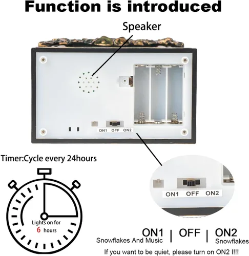 Vista 31 de Linterna de Globo de Nieve Navideño de 10" con Muñeco de Nieve de Granja, Globos de Nieve Giratorios Brillantes Iluminados con Música